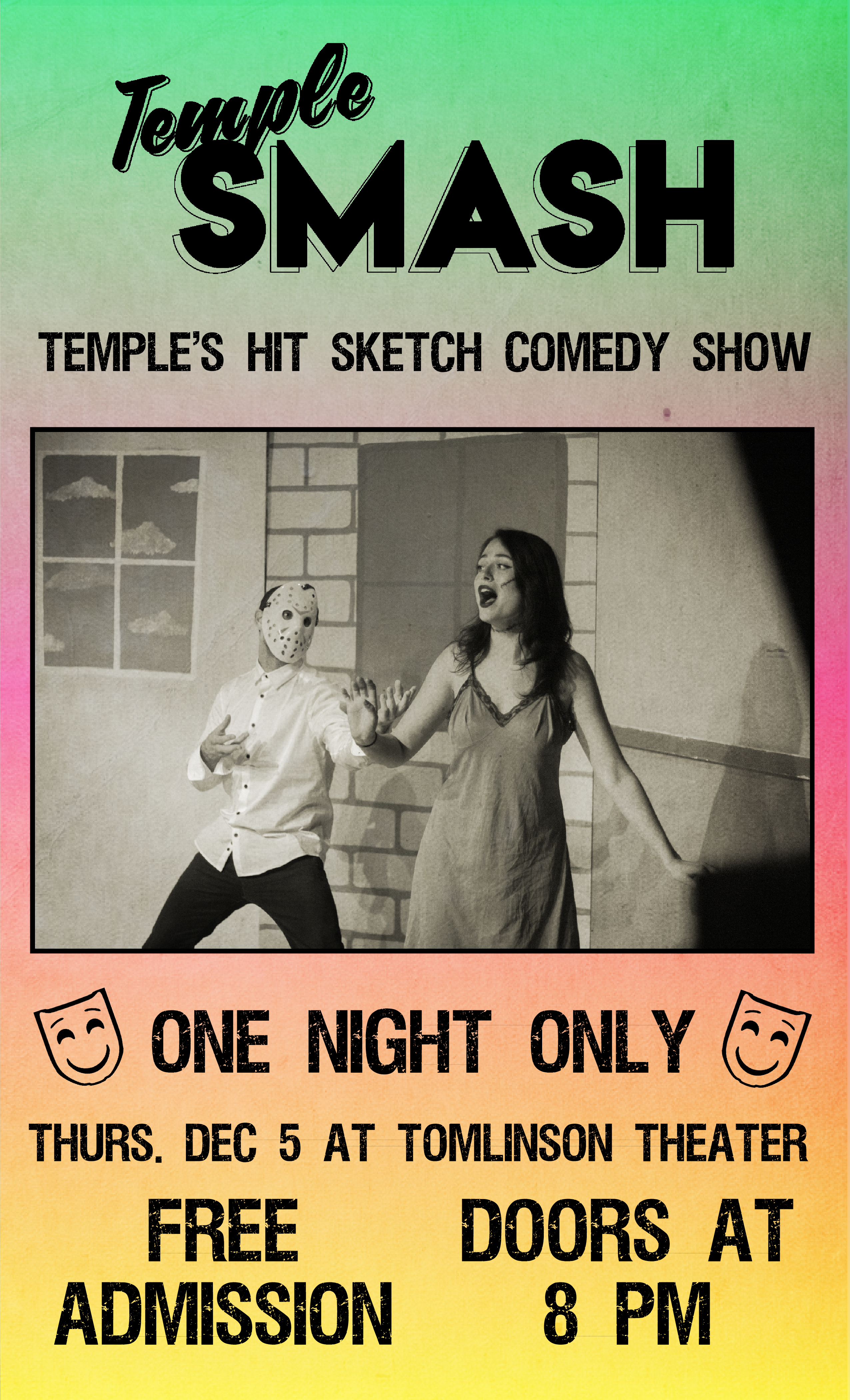 Temple Smash Sketch Comedy Poster